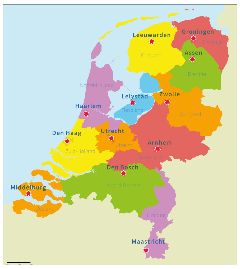 Topografie Groep 6 Nederland De Provincies Hoofdsteden Leer De 