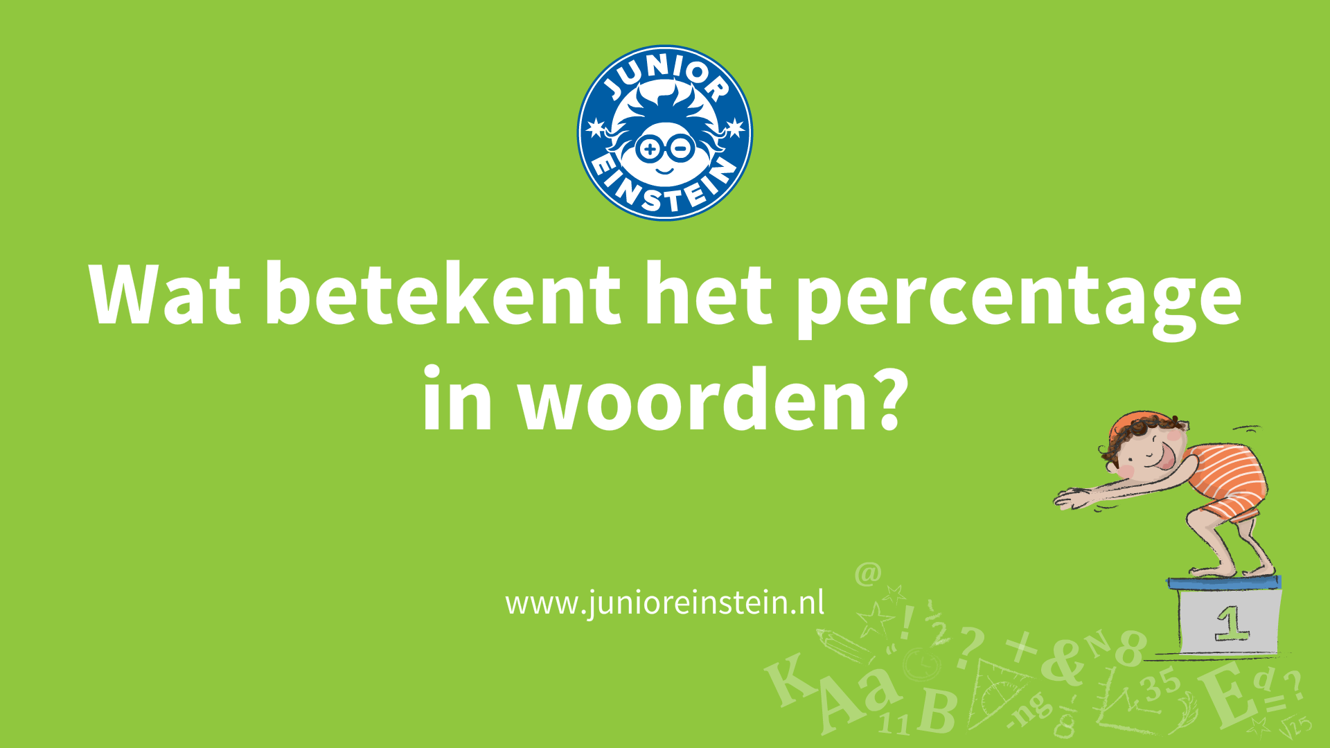 Wat betekent het percentage in woorden? [9]