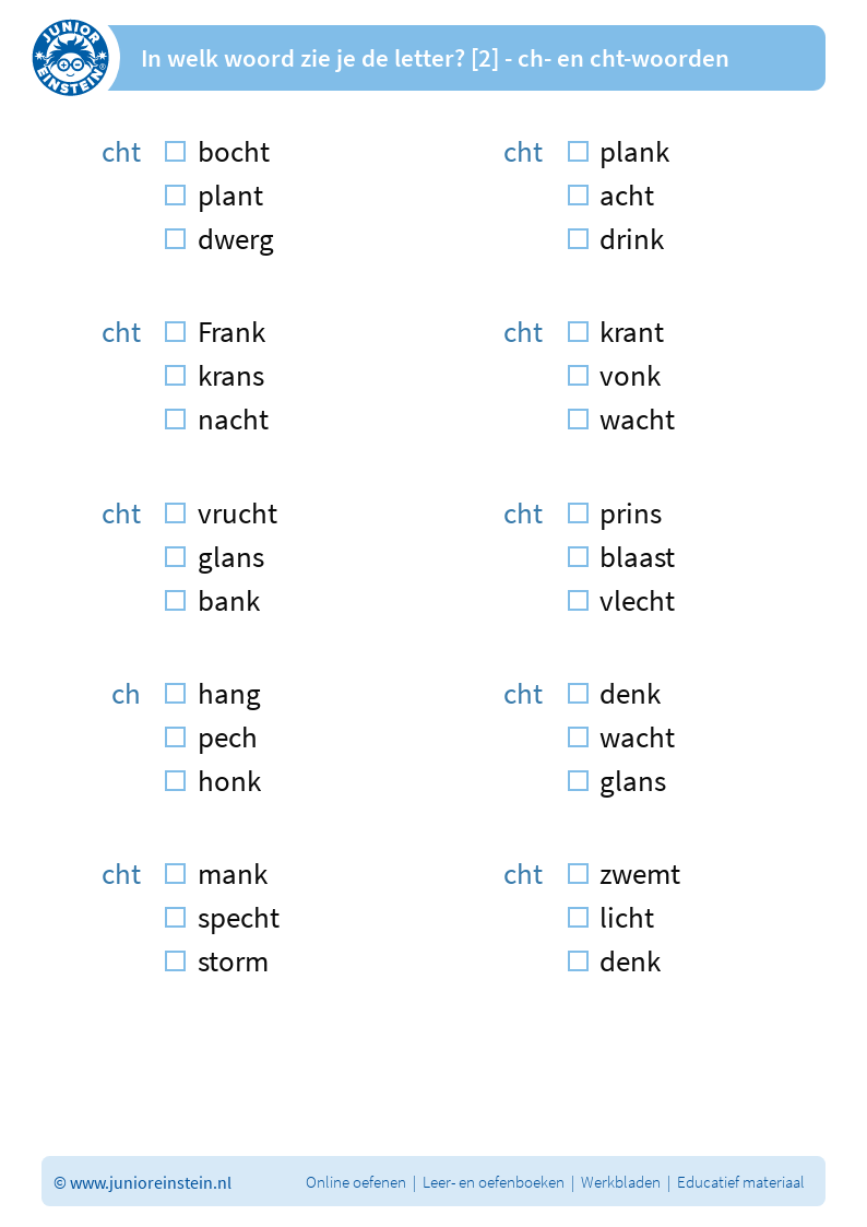 In Welk Woord Zie Je De Letter 2 Ch En Cht woorden In Welk Woord Zie Je De Letter 2 Ch En Cht woorden